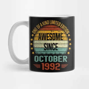 30 Year Old Awesome Since October 1992 Gift 30th Birthday Mug